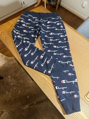 Champion All Over Print Reverse Weave Joggers size M